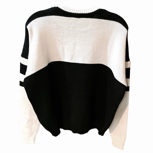 Boohoo Man Oversized Boxy Color Block Sweater - Picture 10 of 15